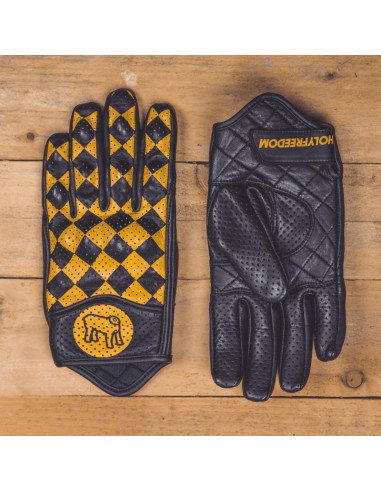 Bullit Black Yellow Gloves Size S