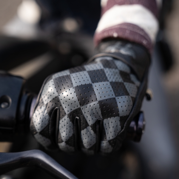 LEATHER CERTIFIED MOTORCYCLE GLOVE - BULLIT GREY 2021 Size XS